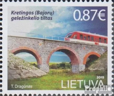 Produktbild von Briefmarken Litauen 2015 Mi 1191 (kompl.Ausg.) postfrisch Eisenbahnbrücken Kretinga