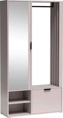 Produktbild von Garderobe MILO MINI Kaschmir mit Kleiderstange und Spiegel