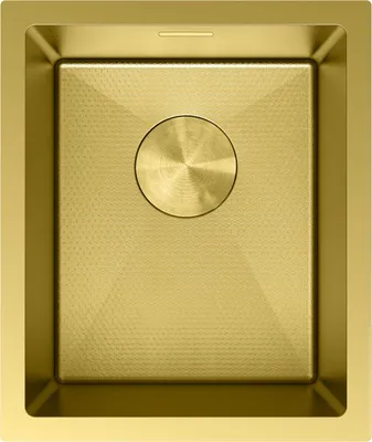 Zdjęcie produktu dla Mexen Trixo zlewozmywak stalowy 1-komorowy 370 x 440 mm, złoty HC - 6412371000-55HC