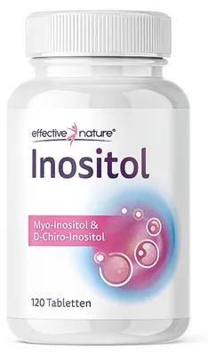 Produktbild von Inositol Tabletten von effective nature - 120 Tabletten, Myo- & D-Chiro-Inositol