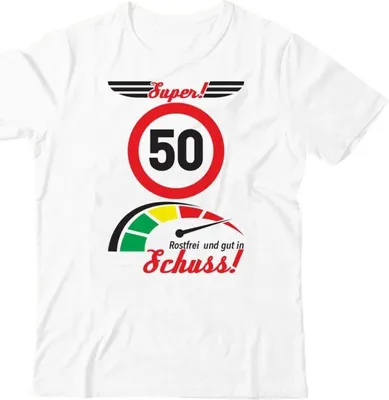 Produktbild von Lustiges T-Shirt 50 , Gr.M, Baumwolle- zum 50. Geburtstag