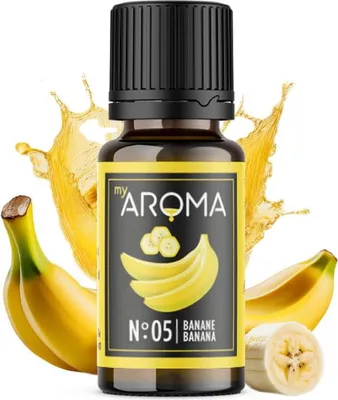 Produktbild von myAROMA Flavour Drops – Banane 10ml, Zuckerfrei, Kalorienfrei & Vegan, Natürliches Lebensmittelaroma ohne Künstliche Farbstoffe