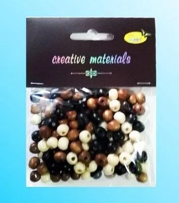 Immagine prodotto di Perline di legno naturale mix circa 26g circa150pz