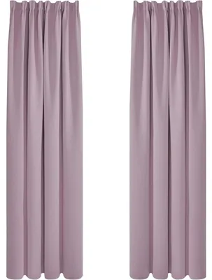 Produktbild von Verdunkelungsvorhänge Blickdicht Thermovorhänge mit Kräuselband 245x140cm Hellpink 2er Set