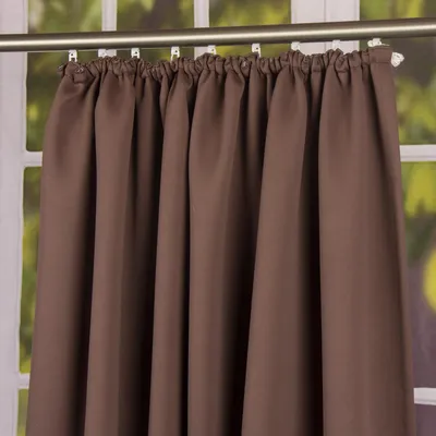 Produktbild von Verdunkelungsvorhang mit Universalband SOPRAN braun 175x140cm