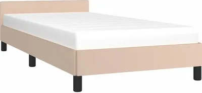 Obrázok produktu pre vidaXL Rám postele s čelom bez matraca Cappuccino 80x200 cm