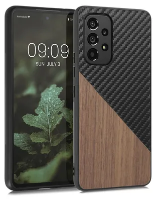 Produktbild von kwmobile Hülle kompatibel mit Samsung Galaxy A53 5G - Handyhülle - Handy Schutzhülle - Smartphone Cover - Dunkelbraun Schwarz