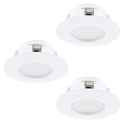 Produktbild von EGLO Pineda, Einbaustrahler, Nicht austauschbare(s) Leuchtmittel, LED, 6 W, 3000 K, Weiß