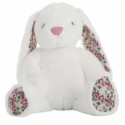 Obrázok produktu pre Plyšová hračka Kvety králik biely 40 cm