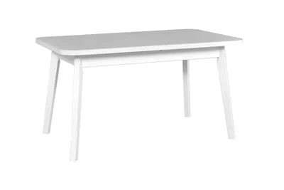 Produktbild von Esstisch NOEMI 6 ausziehbar weiß Massivholz Laminat 140 cm breit 80 cm tief