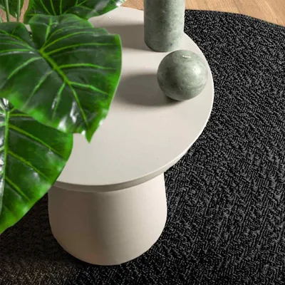 Produktbild von vidaXL Teppich ZIZUR Anthrazit Ø 160 cm Jute-Optik Indoor und Outdoor