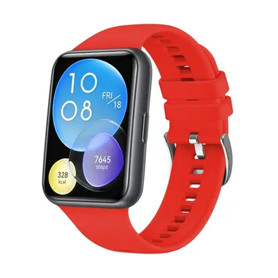 Obrázek produktu pro Silikonový náramek FIXED pro Huawei Watch FIT2 červený
