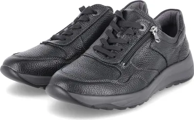 Produktbild von Waldläufer Herren Low Sneaker K-JOHN Schwarz Hirschleder Größe: 42,5