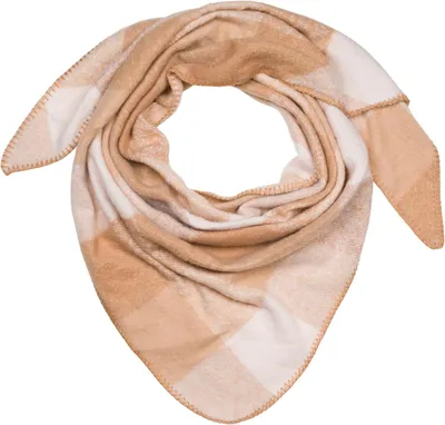 Produktbild von styleBREAKER Damen XXL Web Dreieck Schal mit buntem Karo Muster, Dreiecktuch Kariert, Winter Schal warm weich, Tuch 01020050