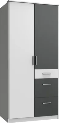 Image de Armoire Joker Armoire à portes battantes Finition au choix : blanc / graphite