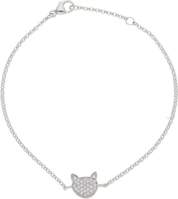 Produktbild von JuwelmaLux Armband Katze 925/000 Sterling Silber mit synth. Zirkonia JL20-03-1009 18,5 cm