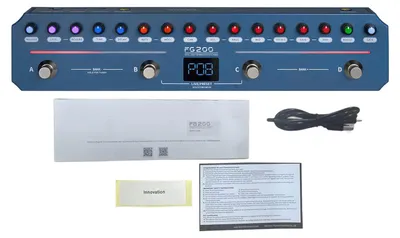 Produktbild von FLAMMA Multi-Effektpedal für E-Gitarre mit 52 Verstärkermodellen, 16 Boxensimulationen, 7 Effektmodulen, 40 Presets, App-Steuerung und OTG-Unterstützung