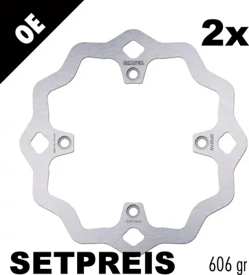 Produktbild von Bremsscheibe Set Galfer 2x DF021W WAVE® starr vorne 276x4mm für Honda XRV Africa Twin 750 ccm Bj. 1990 - 2003