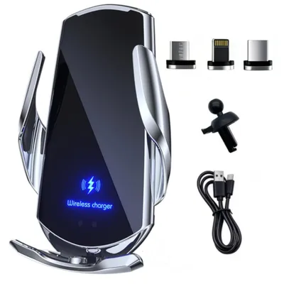 Produktbild von Kabelloses Ladegerät Kfz Induktives Auto Handyhalterung für iPhone 17 16 15 14 13 12 11 Serie Samsung Galaxy S26 S25 S24 S23 S22 S21 Serie