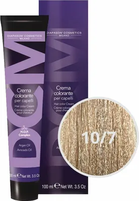 Produktbild von Diapason Haarfarbe Diapason Color Hair Color Cream 10/7 Lightened Beige Blond