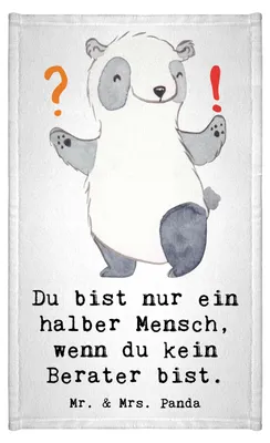 Produktbild von Mr. & Mrs. Panda Handtuch Berater Herz - Weiß - Geschenk, Finanzberater, Witzig, gäste wc, Beruf, Gästetuch, Frotteehandtuch, Lustig, Spruch, Klein, Baumwollhandtuch