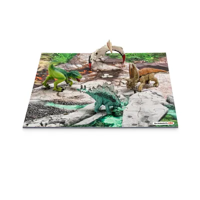 Produktbild von Schleich - Tierfiguren, Mini Dinos mit Puzzle Entdeckerzone; 42213
