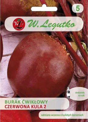Zdjęcie produktu dla Burak Ćwikłowy Czerwona Kula 2 Nasiona 20G W. Legutko
