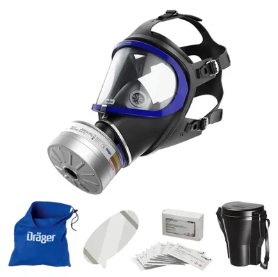 Vollgesichtsmaske 6300 mit A2B2E2K2HgP3 R D Filter, Universalgröße