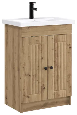 Immagine prodotto di Set di mobili da bagno vidaXL in rovere Artisan 56 x 37,5 x 81 cm