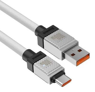 Produktbild von Baseus USB-A-auf-USB-C-Kabel 100 W, 1 m - Weiß