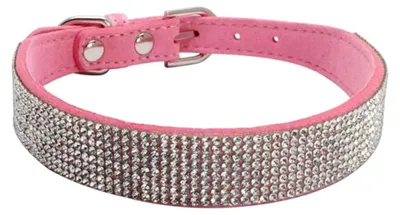 Produktbild von Modische Hundehalsband mit Diamanten Bling für Welpen und Katzen