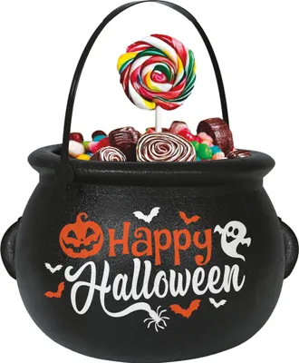 Produktbild von Hexenkessel Halloween Fantasie Kinder Hexenwelt Kürbis Deko Party Süßigkeiten Bunter Zauber Kessel Spukgespenst Herbst Magische Spielwelt Kreaturen Gruseln, Farbe: Mehrfarbig