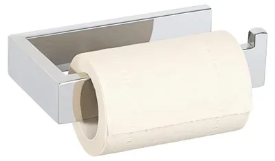 Productafbeelding van Toiletpapierhouder, verchroomd roestvrij staal, boorgatvrij, geschikt voor badkamers en keukens