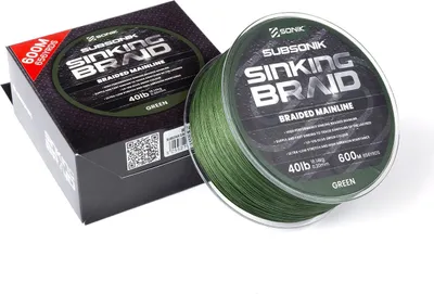 Produktbild von Sonik Subsonik Sinking Braid 40lb 0,20mm - 600m geflochtene Angelschnur