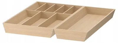 Produktbild von IKEA UPPDATERA Besteckkasten Heller Bambus Organizer
