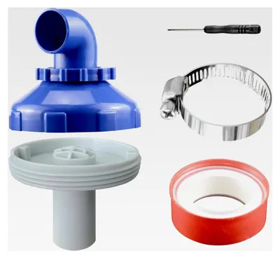 Produktbild von Pool Einlaufdüse 32mm, 360° drehbar, Set für Swimmingpool, Auslassdüse mit Anschlusszubehör, Ø32 Pooldüsenset, verstellbare Düse