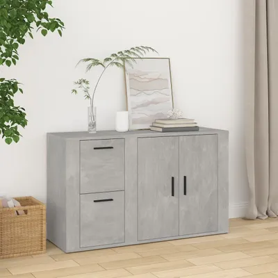 Obrázek produktu pro vidaXL Příborník betonový šedý 100x33x59,5 cm odvozený výrobek ze dřeva
