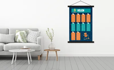 Produktbild von MuchoWow® Textilposter Kinderzimmer - Pädagogisch - Teile - Mädchen - Kinder - Kinder - Kinder 120x180 cm mit schwarzem Rahmen - Fotos