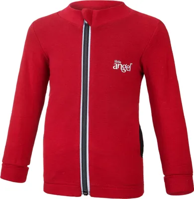 Produktbild von Kinder Zip Up Sweatjacke REFLEX Outlast® - Scharlachrot, 122