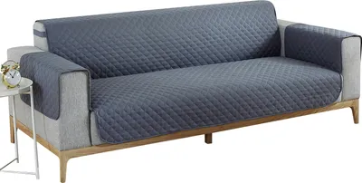 Produktbild von Sesselschoner 1 Sitzer Sofa Schoner Universal Wasserdicht Reversibel Gesteppte Gepolsterter Sofaschutz Sesselauflage, Grau