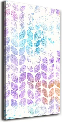Imagen del producto de Tulup Lienzo® - 70x140 cm - Obra de arte para pared - Impresiones sobre lienzo - Impresión en lienzo - Decoración de pared para salón de gran tamaño (XXL) - Decoración para el hogar, impresiones artísticas - Flores y plantas - Multicolor - Hojas coloridas