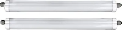 Produktbild von 2er Set LED Wannenlampe, 5760 lm, 6500K kaltweiß, L 150 cm