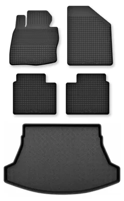 Produktbild von Gummimatten + Kofferraumwanne für Lexus RZ ab 2022 (Standard-Kofferraum) – Schwarz, modellangepasst – Wielganizator Semi-Universal