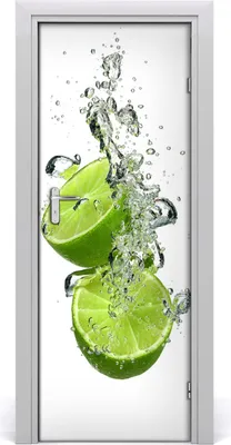 Produktbild von Tulup Türaufkleber 75x205 cm Dekorative Aufkleber Selbstklebend Wasserdichte Tapete Abnehmbar Schlafzimmer Wohnzimmer Wohnkultur - Limette