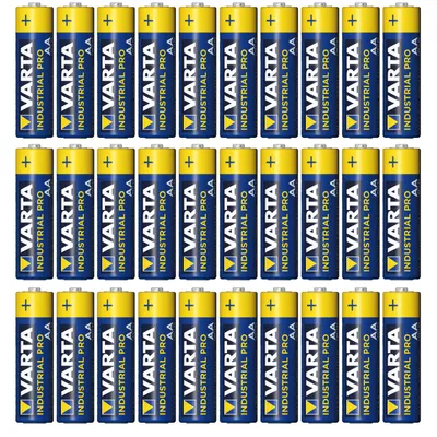Produktbild von 30x R-06 LR6 AA 1,5V Alkalibatterie Varta Industrial 4006