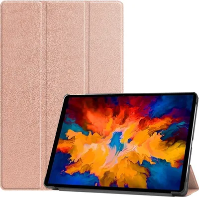 Produktbild von Für Lenovo Tab P11 11.5 Pro Tablet Tasche 3 folt Wake UP Smart Cover Rose Gold