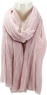 Produktbild von Damenschal Sommer » leichter Damen Faltenschal » Sommerschal 180 x 95 cm » weich & dünn: Rosa Farbe: Rosa