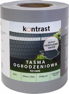 Zdjęcie produktu dla Taśma ogrodzeniowa 19x35m płot ogrodzenie osłona na balkon j. szara