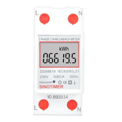 Zdjęcie produktu dla DDS6619-005 Inteligentny jednofazowy licznik energii elektrycznej 2p na szynę DIN 230V