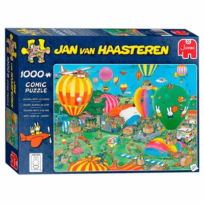 Produktbild von Jan van Haasteren - Hurra, Miffy 65 Jahre Jubiläum - 1000 Teile, 1000 Stück(e), Cartoons, 12 Jahr(e)